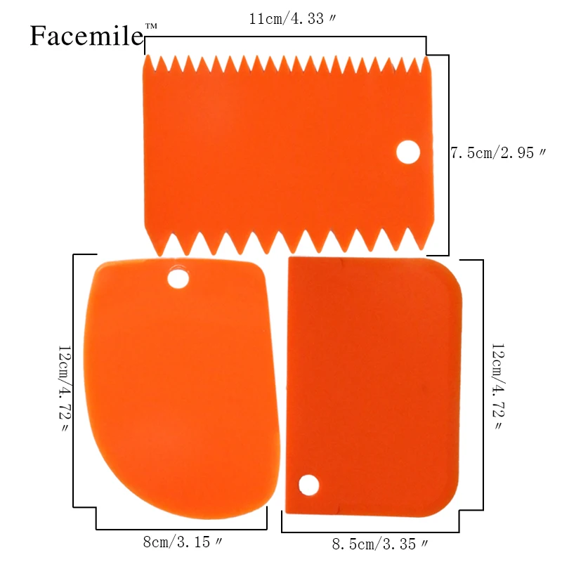 3 шт./компл. кухонные принадлежности пластиковые инструменты для украшения тортов из мастики Гладкий инструмент для выпечки лопатки для теста 51059