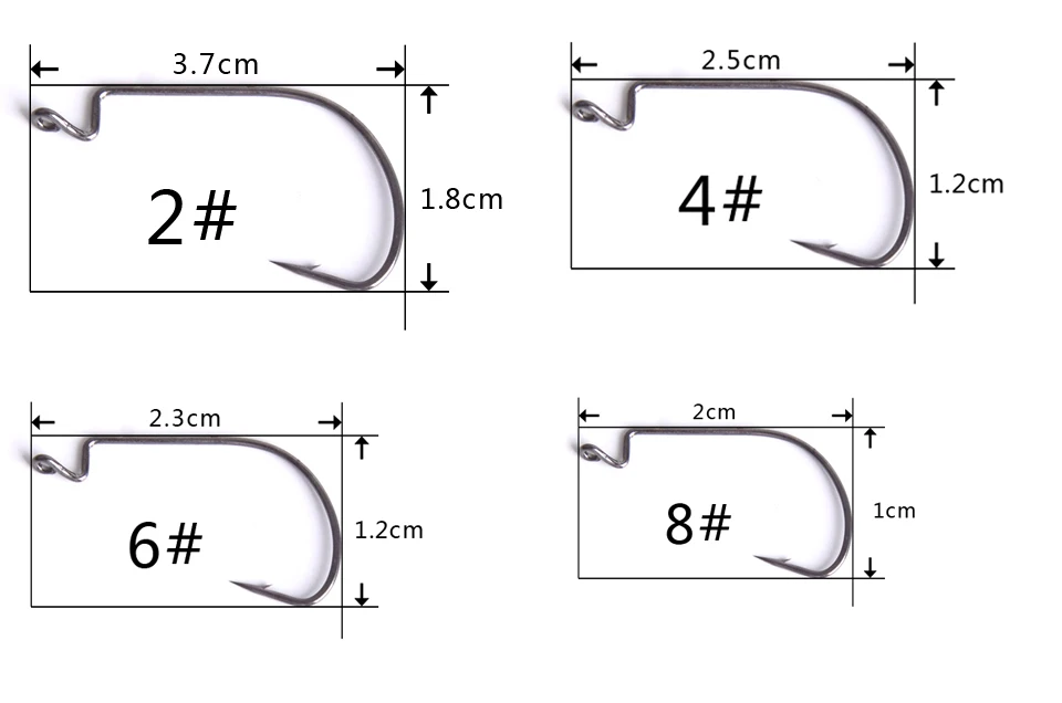Bammax рыболовный крючок 30 шт. 2#4#6#8# кривошипный крючок для универсальной свинцовой массы Мягкая приманка червь рыболовные снасти аксессуары