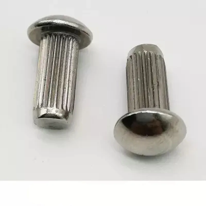 50PCS Half Round head Rivet Straight line Knurled Rivets GB827