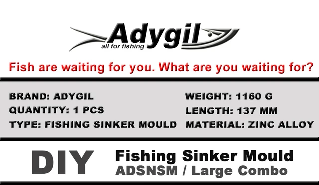 Agape フィッシング スナッパー シンカー モールド、DIY 鯉