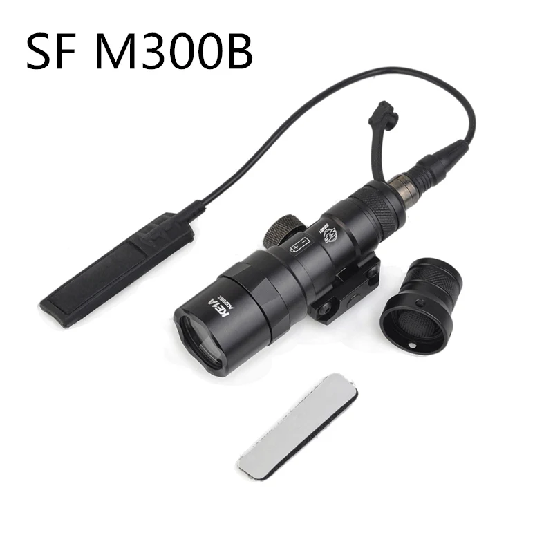 

SEIGNEER Airsoft M300B Mini Scout Light LED Weapon Flashlight Softair Rifle Air Gun Lamp Hunting Tactical Lights EX358