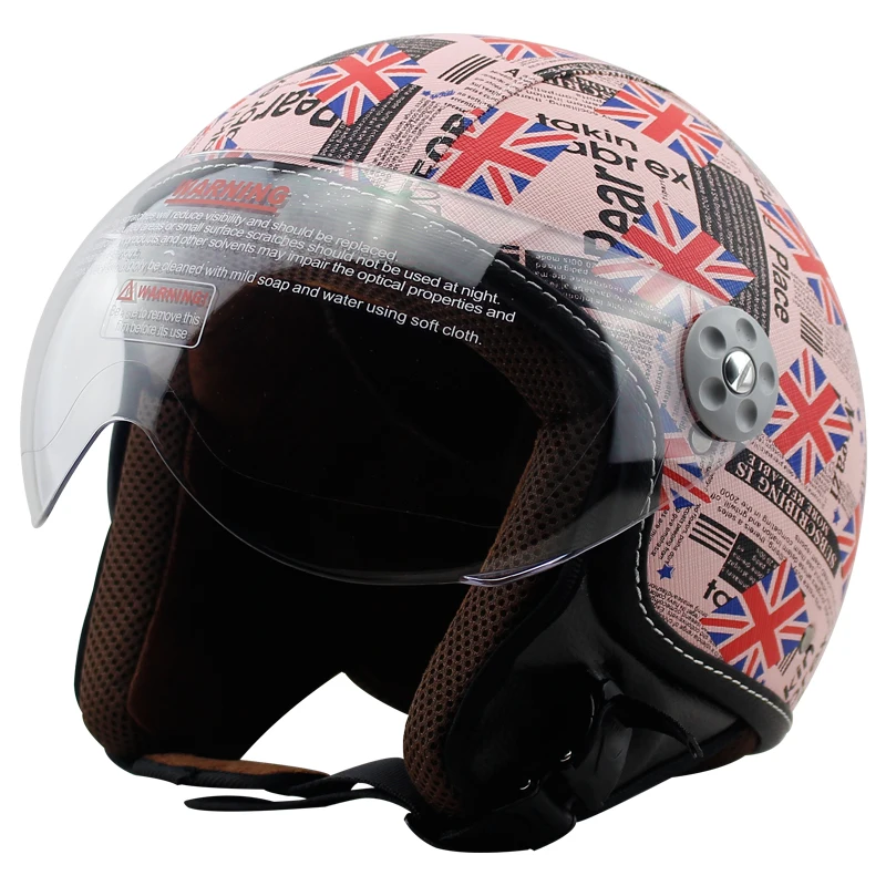 Винтажный внедорожный мужской мотоциклетный шлем feminino vespa casco capacete с открытым