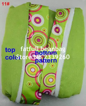 

COVER ONLY, NO FILLINGS - Waterproof Green circle waterproof baby beanbag chair, portable anywhere bean bag sofa beds