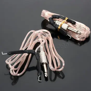

2017 New 2PCS Clip Cord Professional Clear Tattoo Clip Cord for Power Supply Tattoo Machines Free shipping