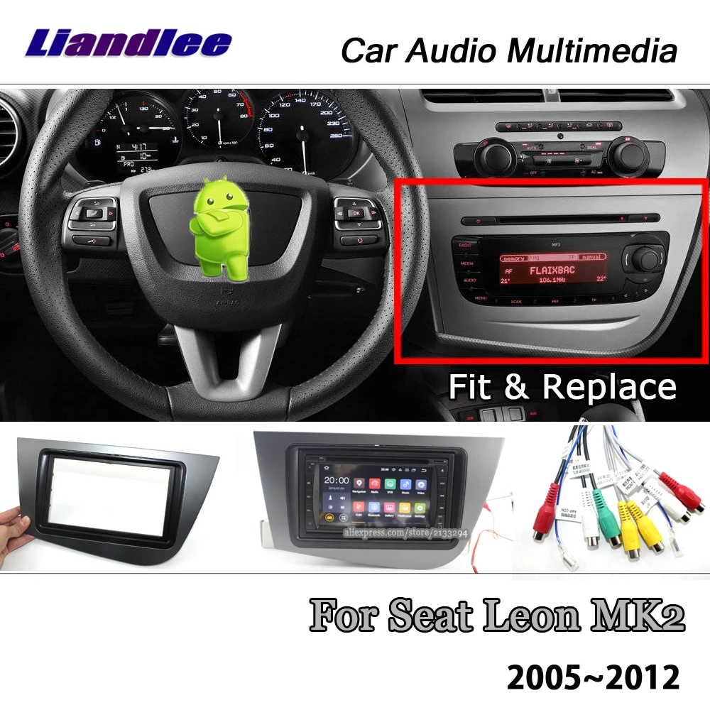 Liandlee Android 7,1 UP для Seat Leon MK2 2005~ 2012 стерео BT видео Wifi dvd-плеер Carplay карта gps Navi навигация Мультимедиа