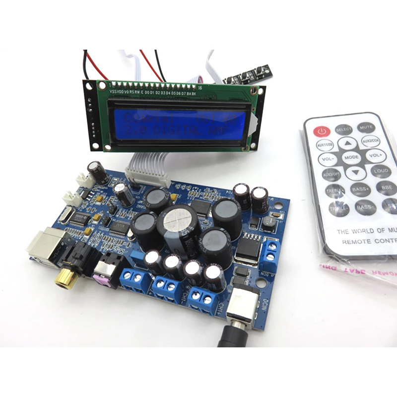 Lusya STA350 2 1 усилитель высокой мощности 25 Вт * + 50 с коаксиальным волокном USB входная