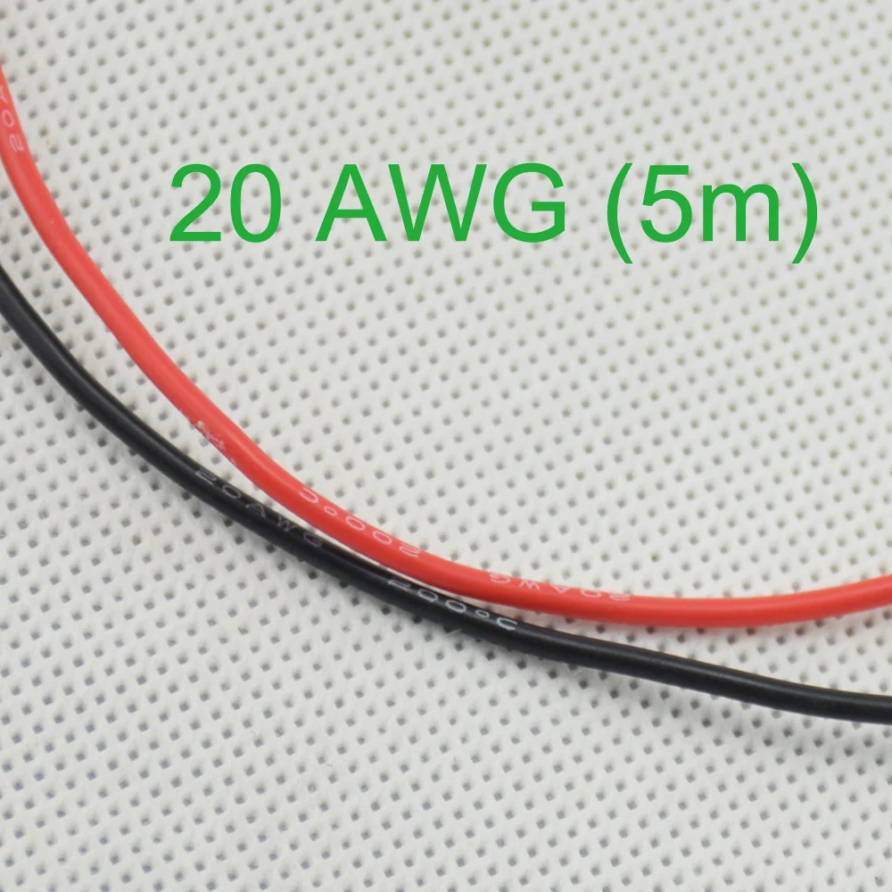 Cable de silicona de calibre 20 AWG (5m), cableado Flexible de cobre trenzado para RC|copper cable|20 awgcopper flexible - AliExpress