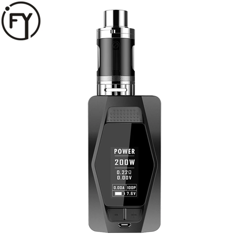

High-end Electronic Cigarettes 220W Vape Mech Box Mod Kit Good Quality 4600mah Battery E Hookah Metal Vaporizer Smoke Huge Vapor