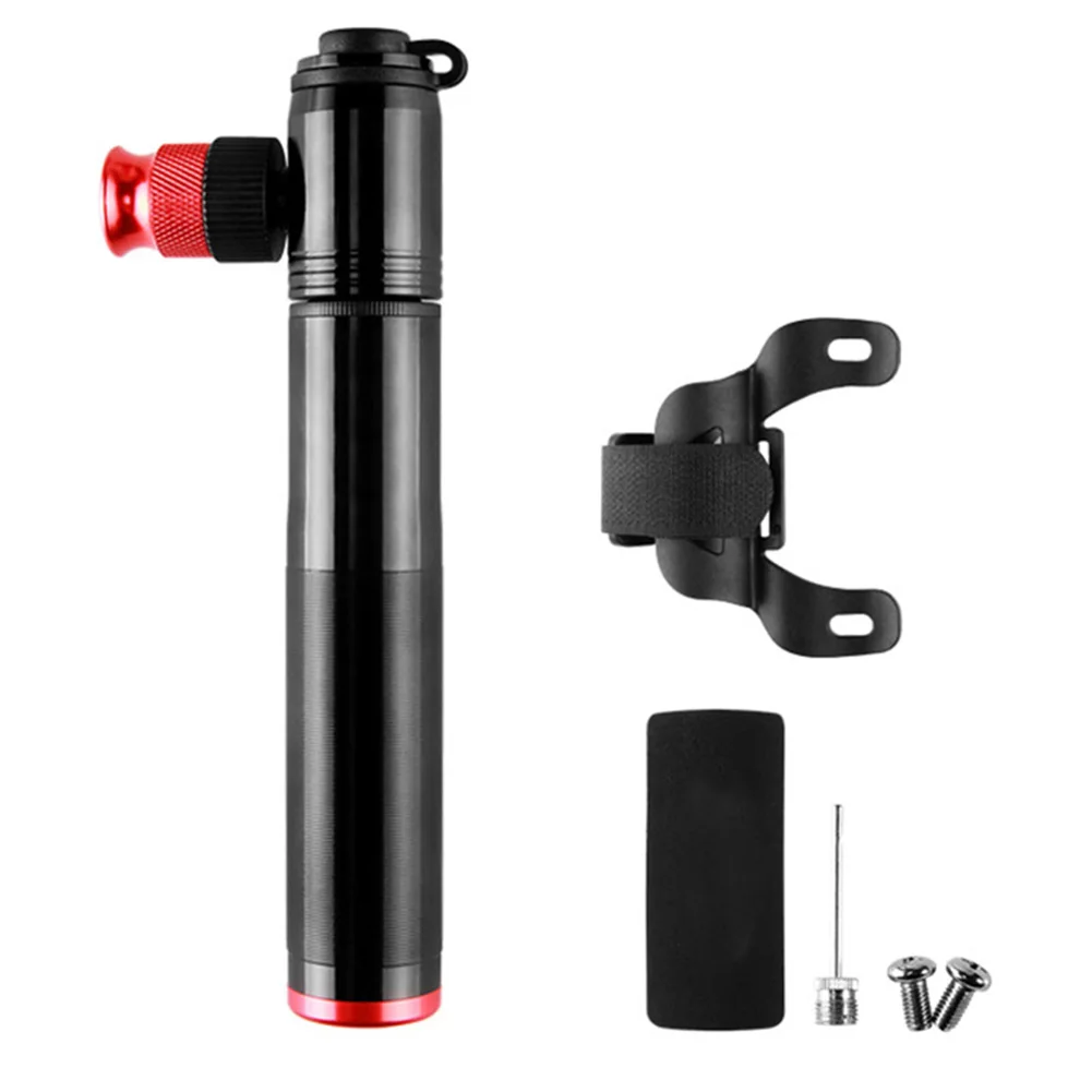 HOT Bike Tool Mini Bike Pump Hand-push Portable Nitrogen-filled Bicycle Mountain Bikes Tire Pump HV99 - Цвет: Черный