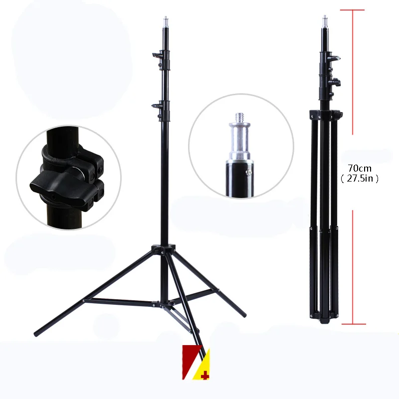  Foldable Studio Photography Light Flash Stand Support Three Flash Tripod 2M Light Stand Tripod With