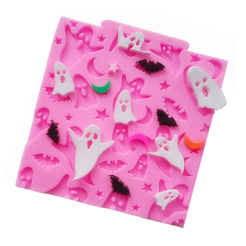 Halloween Ghost Cream Cake Silicone Mold Handmade Chocolate Craft Mold Cake Dessert Decorative Mold DIY Cake Bakery Tools