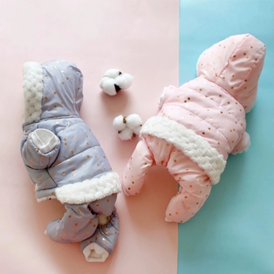 

Winter Coats Pet Clothes Cat Jumpsuit For French Bulldog Pug Schnauzer Chihuahua Dog Warm Clothes Shih Tzu Petshop Supplies 5MF9