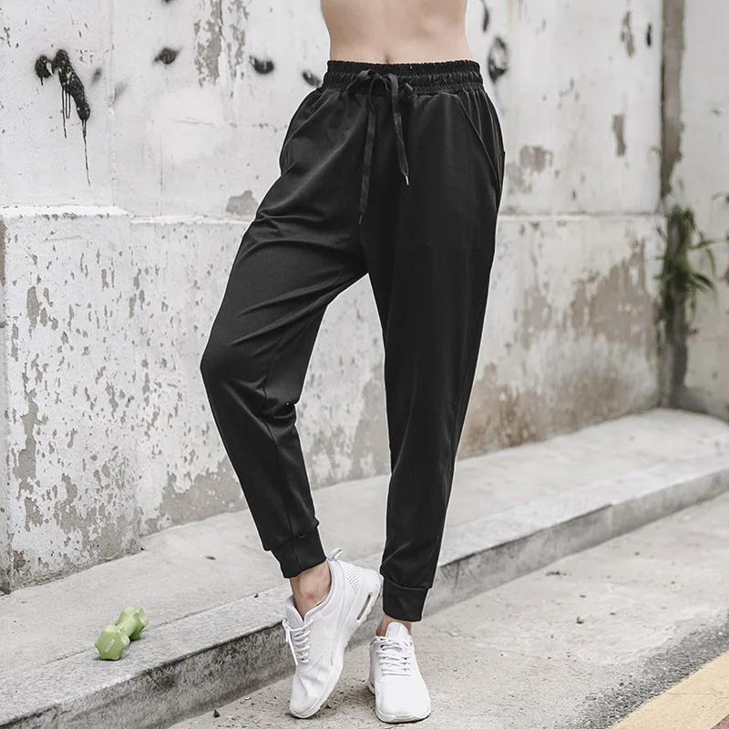 

Sports Wear Women Trousers with Black Harem Pants Loose Quick-drying Running Fitness Yoga Ladies Pants