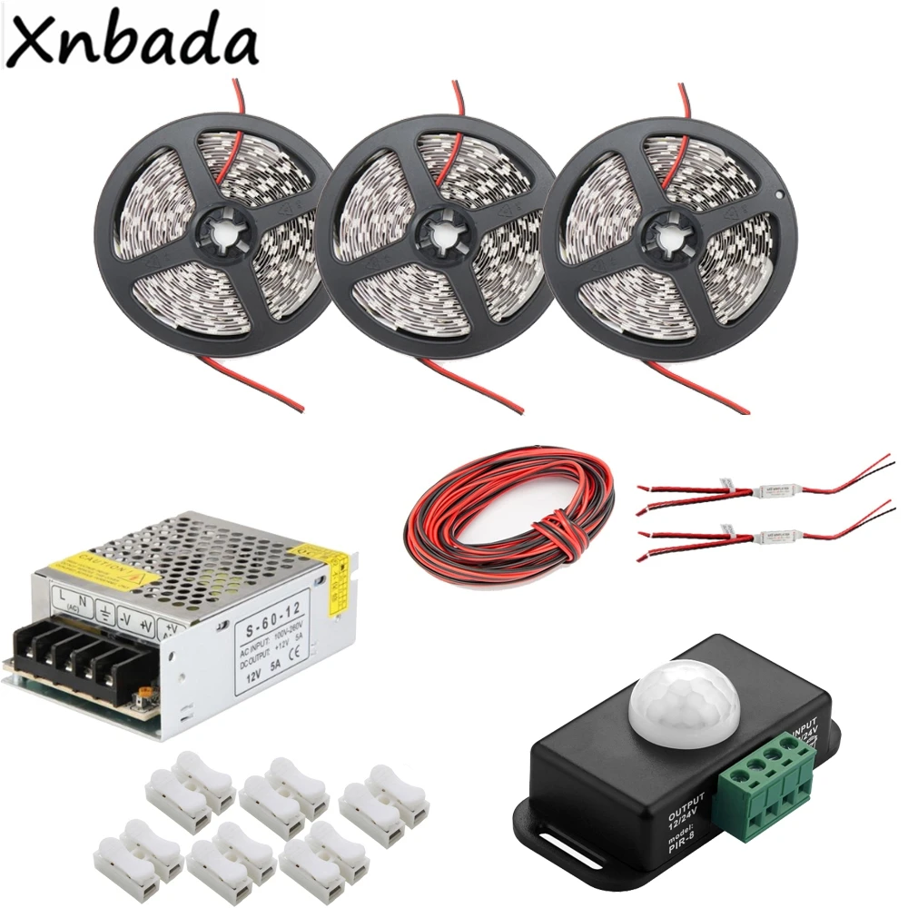 Светодиодная лента SMD5050 5 м 10 15 белый/теплый белый/синий/красный освещение с