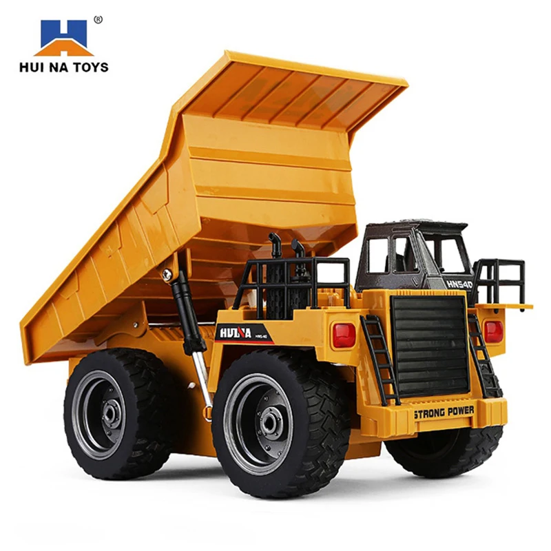 HuiNa 1540 RC Металл самосвал игрушки шесть каналов 6CH 1/12 40HMZ дистанционное управление