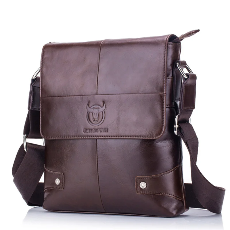 

High Quality Men Messenger Bag Genuine Leather Shoulder Bags for Men Crossbody Bag Vintage Man Handbag Small Bags WBS616