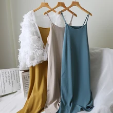 2019 Elegant Women Sexy Dress V-Neck Sleeveless High Stretch Tank Robe Sundress Spring Summer Beach Thin Long Dress Vestidos