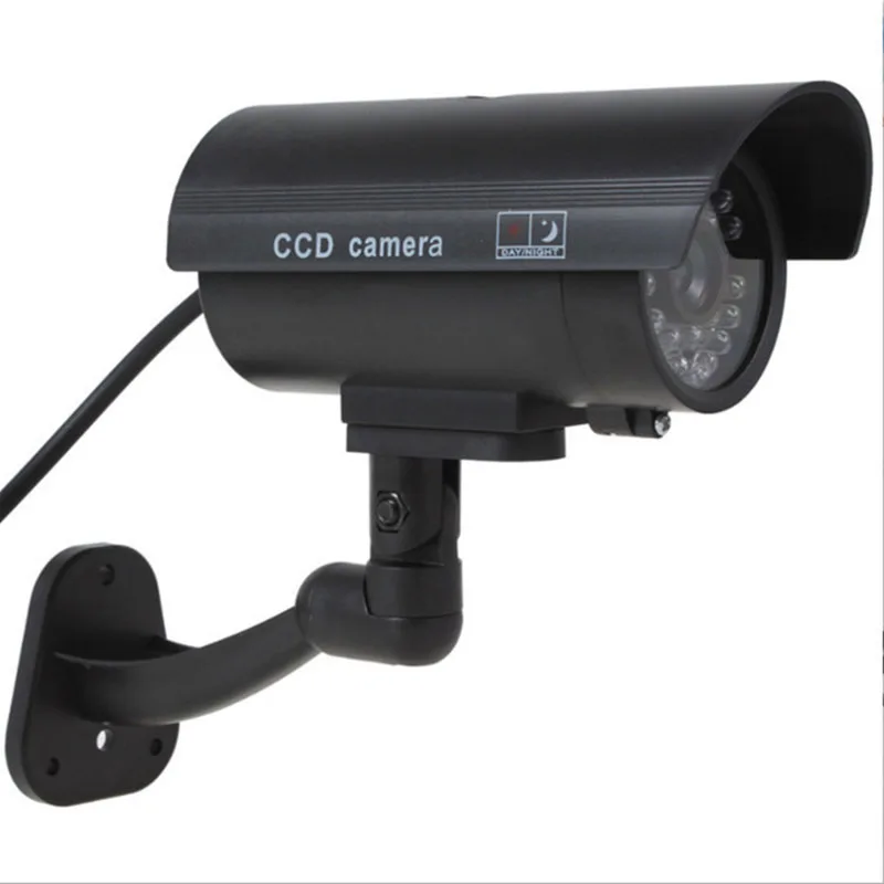 Fake Dummy CCTV Security Camera Simulation Camera with Flashing LED Light XXM8