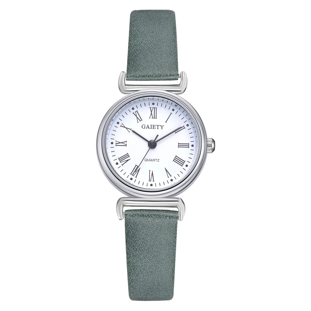 

Woman Fashion Leather Band Analog Quartz Round Wrist Watch Watches 2018 Luxury European Style Ladies Watches Stainless Steel A40