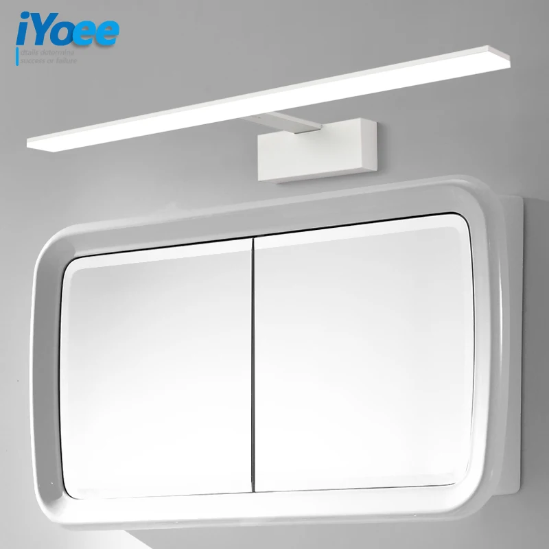 Skup Nordic led lampa łazienkowa czarno białe światło lustrzane akrylowe metalowe oprawy barbershop hotel toaleta szafka kinkiet kinkiet