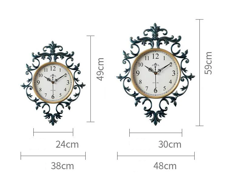 Американские кованые железные настенные часы Настенная роспись украшение гостиничная гостиная настенные часы кварцевые часы настенные подвески для самодеятельного творчества украшения