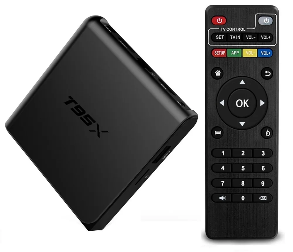 T95X Android 6.0 TV Box Amlogic S905X 1G+8G (2G +8G) Quad Core WiFi ...