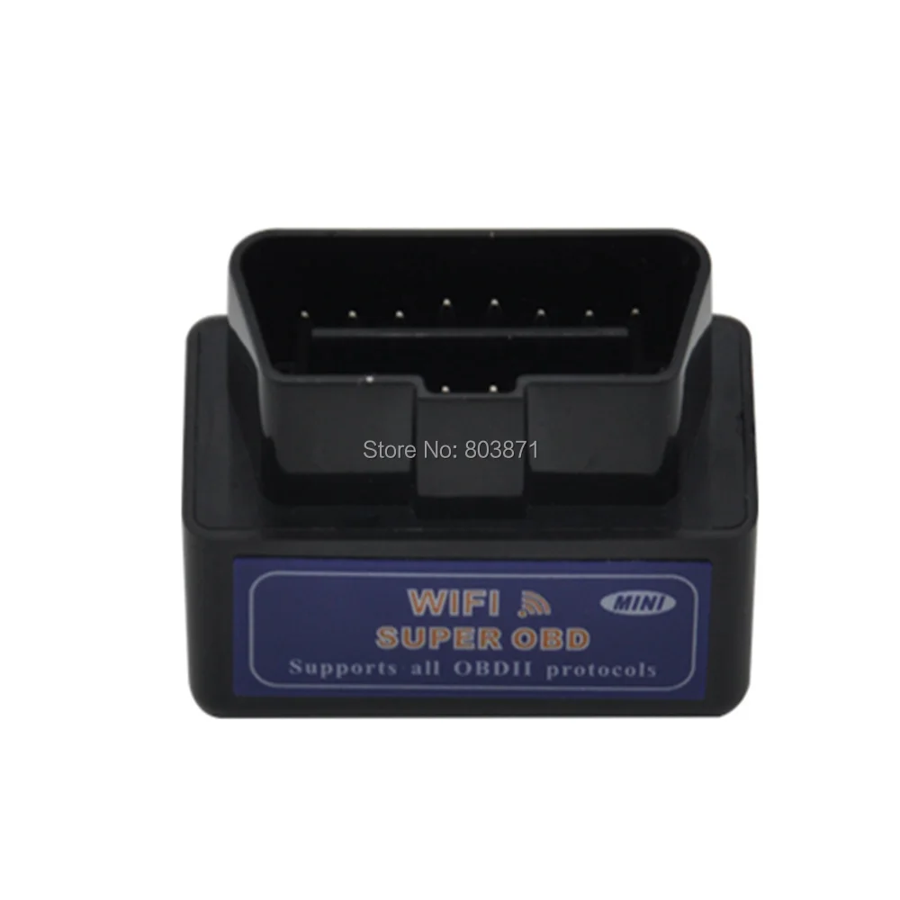 Синий Мини WiFi ELM327 OBD2 автомобильный автоматический диагностический инструмент для сканирования Mini ELM 327 Wifi для iPhone для iPad для iPod/Android