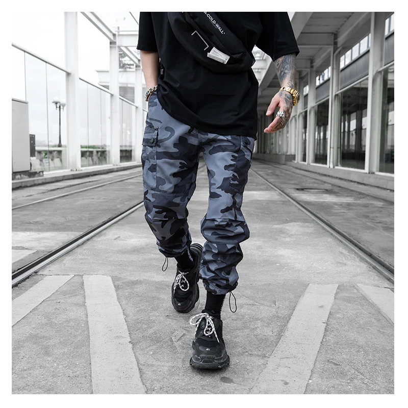 Waliicorners Camouflage Man Pants New Fashion Streetwear Joggers Trousers Casual Long Pants Men Hip Hop Elastic Waist Cargo Pants For Male 6