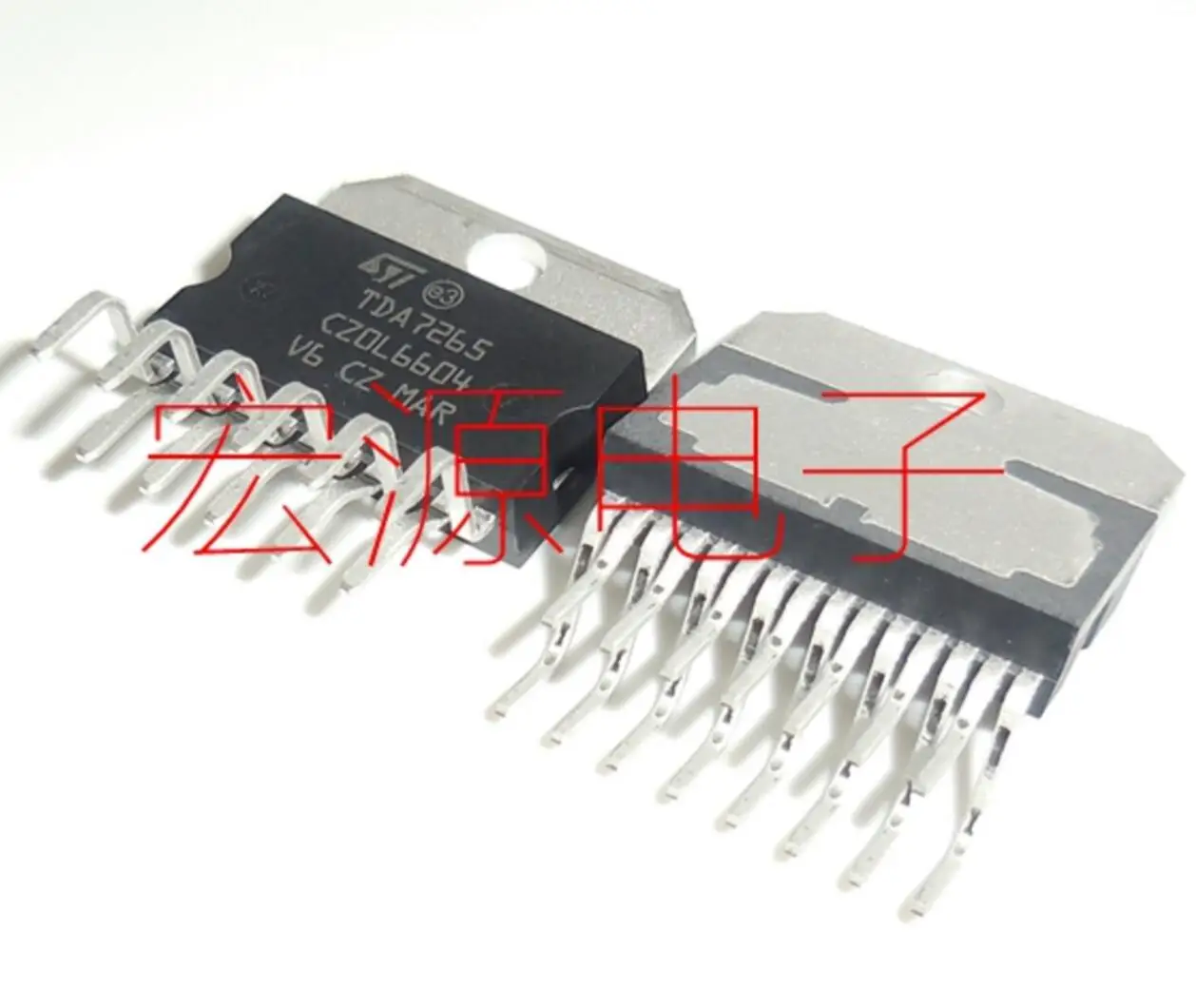 

TDA 7265 ZIP11 Audio Amp Speaker 2-CH Stereo 25W Class-AB 11-Pin(11+Tab) MULTIWATT TDA7265