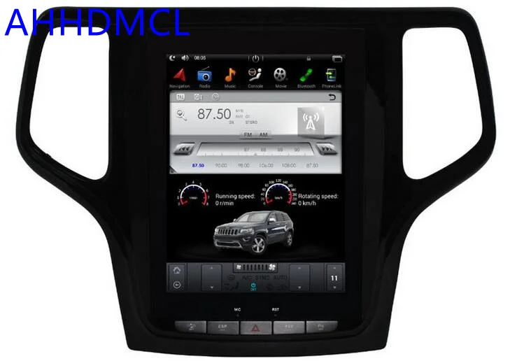 Best Car PC PAD Tesla Style Multimedia Player Android 7.1 GPS For Grand Cherokee 2011 2012 2013 2014 2015 2016 0