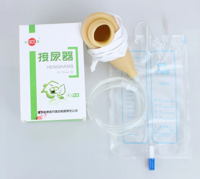 

1000ml male urine bag urine collector set hemiplegia bed breathable pick urinal incontinence bag