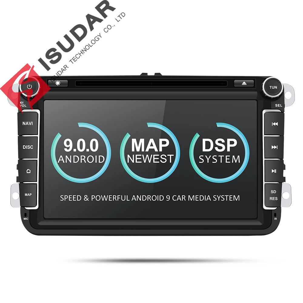 Isudar Two Din font b Car b font Multimedia Player Android 9 Auto font b Radio