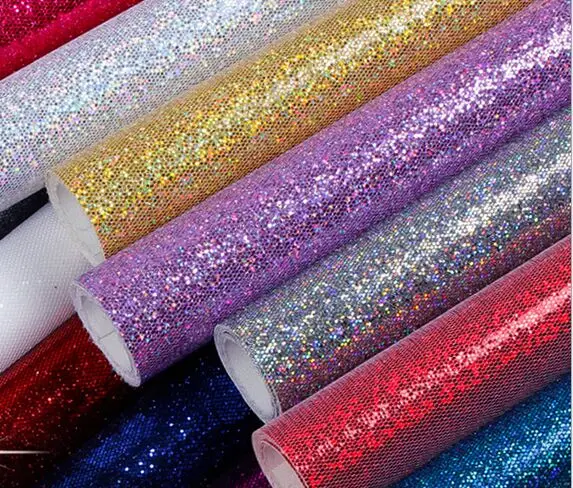 Pink and Silver Glitter Paper