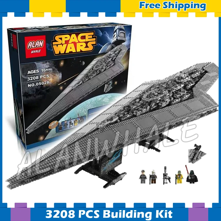 

3208pcs New Space Wars Super Star Destroyer 05028 Assemble Model Building Blocks Big Gifts Sets Bricks Compatible With Lego