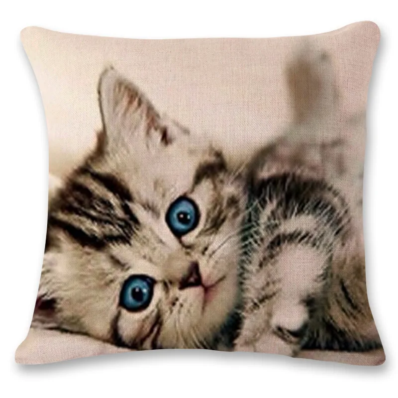 WL Candy L Animal Series 45*45 см льняная Мягкая Обложка Pet Cat наволочка для сиденья автомобиля