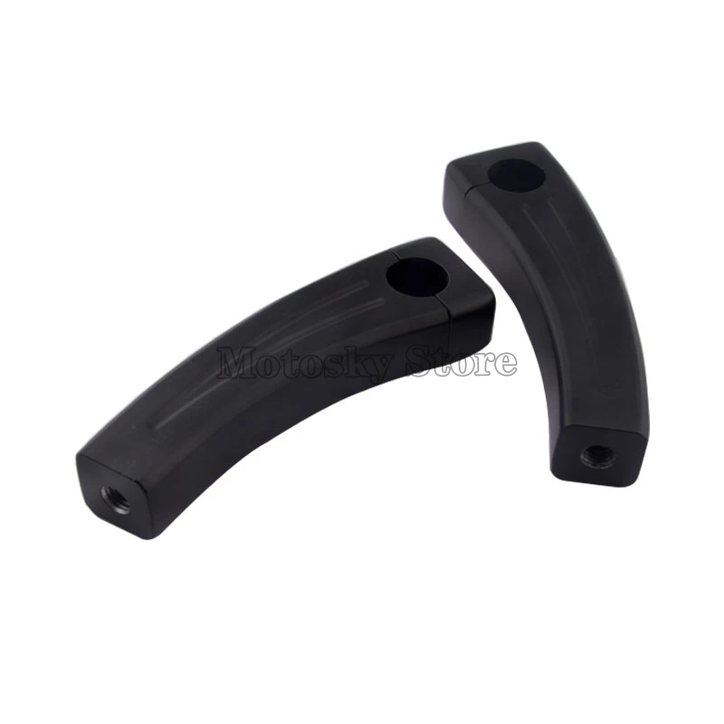 7 &quotчерный руль мотоцикла откатные стояки для Honda Suzuk Yamaha Suzuki Kawasaki Harley BMW KTM