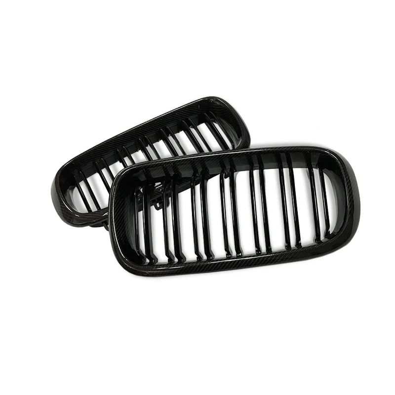 Углеродная решетка для BMW F15 F16 X Series X5 X6 передняя из углеродного волокна двойные
