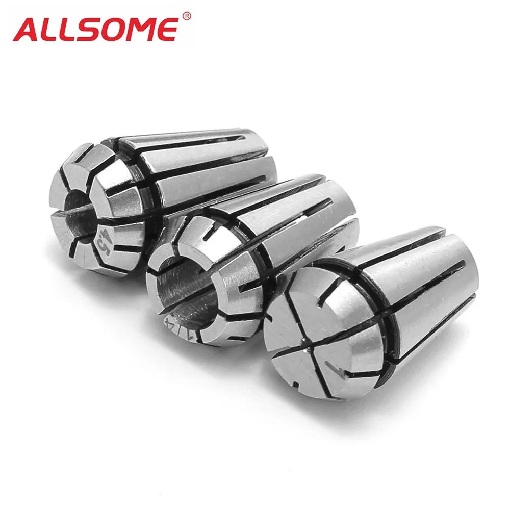 ALLSOME 15pcs/set ER11 Spring Collet High Precision Collet Set For CNC