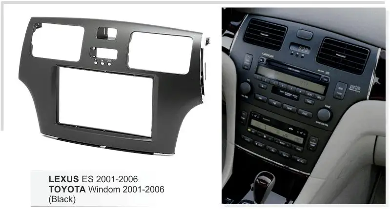 Автомагнитола для Toyota windom, Lexus ES 2001-2006 Dash kit DVD передняя рамка Лицевая панель накладка чехол для передней панели адаптера