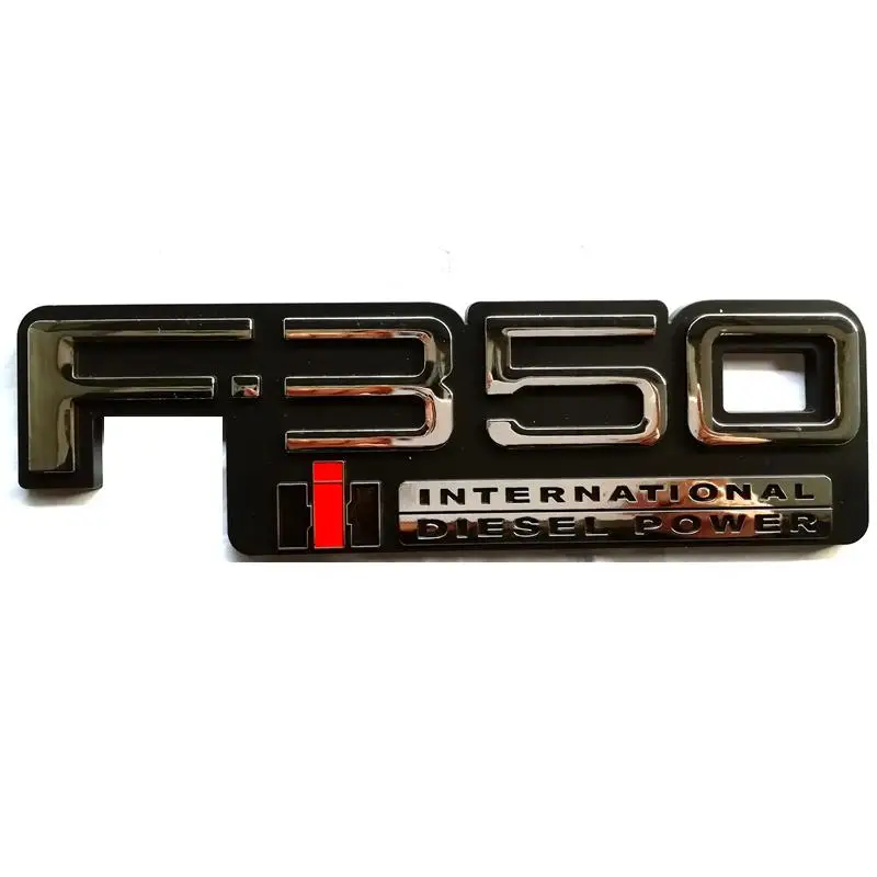 ABS Plástico F350International Poder Poder F-350International Embleme Crachá Emblema Etiqueta Do Carro Emblema