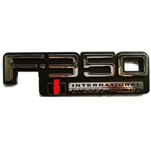 ABS Plástico F350International Poder Poder F-350International Embleme Crachá Emblema Etiqueta Do Carro Emblema