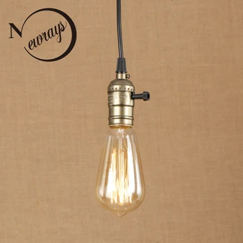 

Vintage iron painted green bronze pendant lamp E27 220V LED 3styles hanging light fixture restaurant bedroom living room kitchen