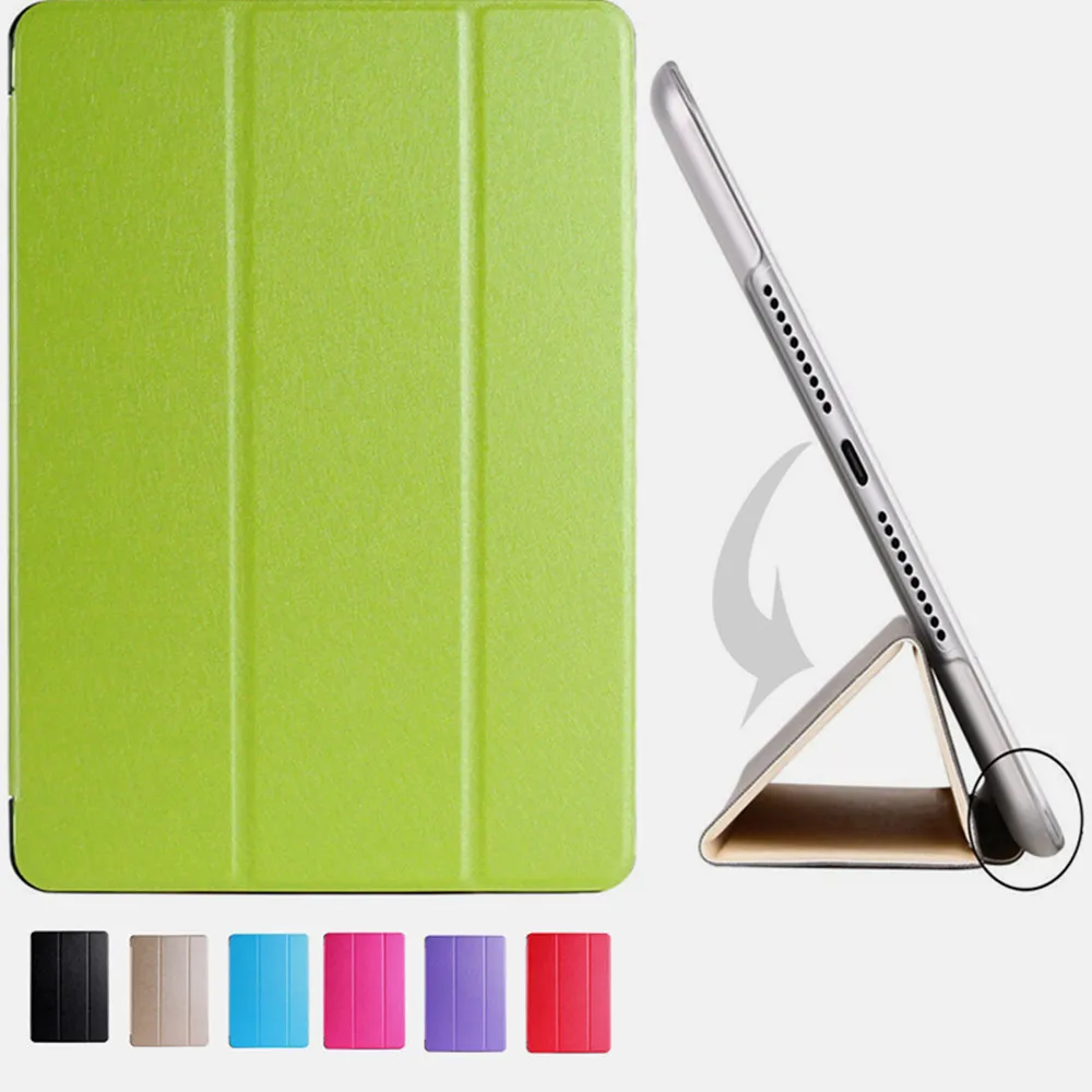 

PU Leather Case For iPad Air 2 Case Silicone Back Smart Cover for iPad Air 2 Case Sleep/Wake up