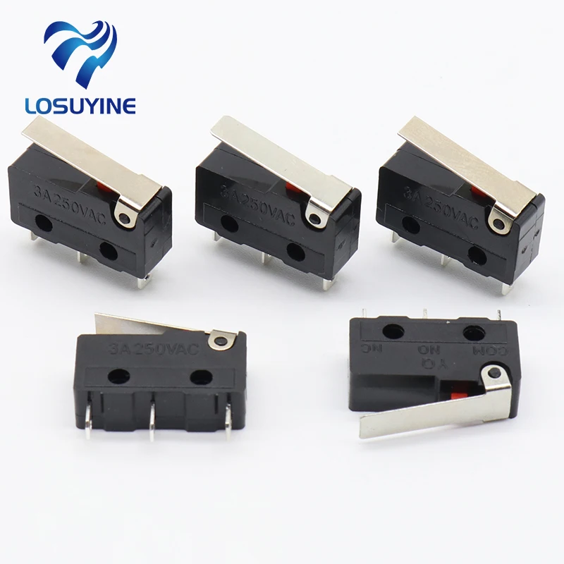 10 шт. концевой выключатель 3 Pin N/O N/C высокое качество новинка 5A 250 В переменного