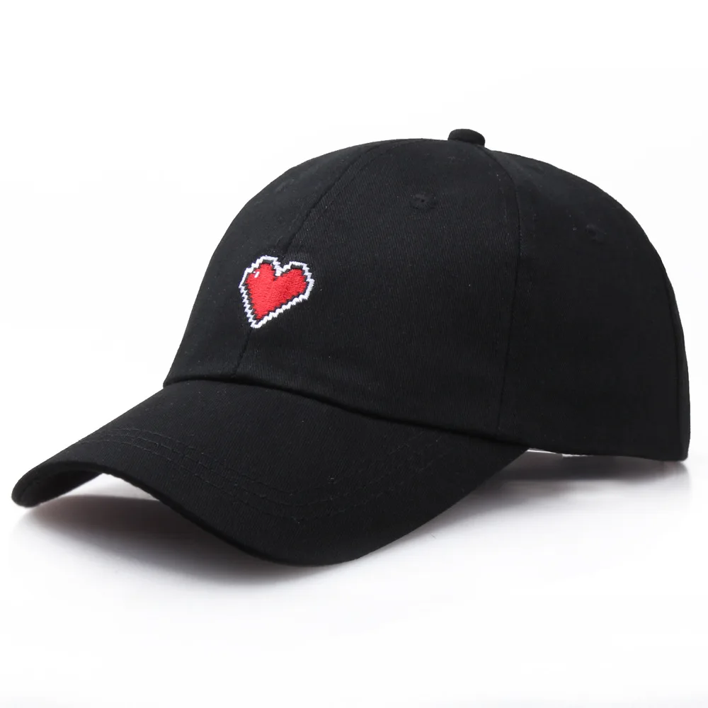 

New Unisex Fashion Women Outdoor Simple Cap Embroidered Love Baseball Cap Hat Adjustable Hip Hop Heart Baseball cap Couple