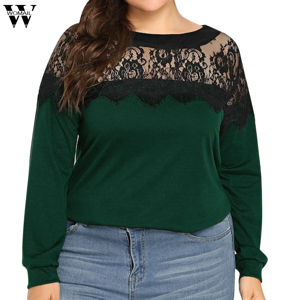 

Womail hooded women Sweatshirt Casual Lace Hollow Out Patchwork Long Sleeve Tops Hoodie Sweatshirt hoody ladies Ju10