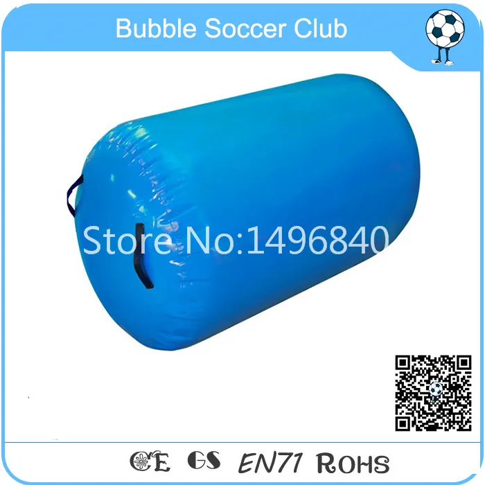 

Free Shipping 0.6x1m PVC Material Made Gymnastics Exercise Use Inflatable Air Roll
