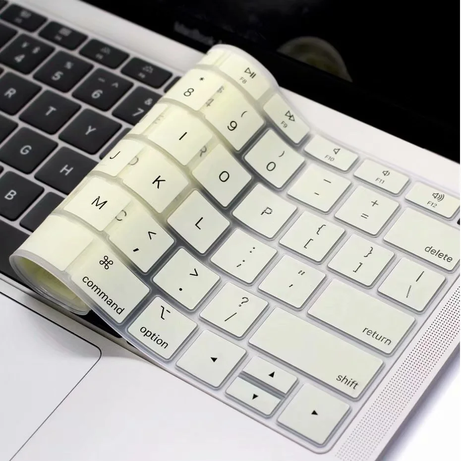 По стандартам ЕС/США силиконовый чехол для ноутбука Macbook Air 11 крышка клавиатуры A1465 английские буквы Водонепроницаемый для Macbook Air 11 чехол для клавиатуры