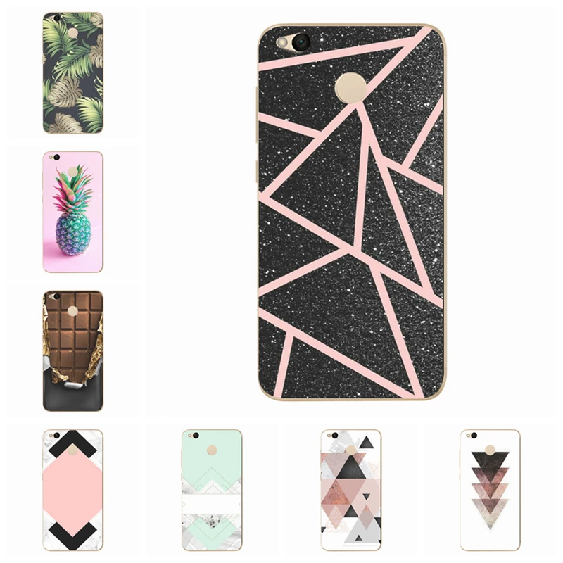 Phone Case For Xiaomi Redmi 4X Note 4 4A 3 Soft TPU Floral Flower Pattern Paint Mi A1 Pro Cover D135 |