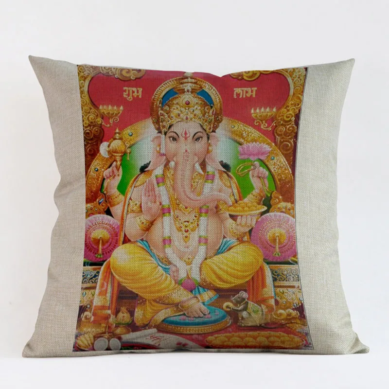 Индуизм мифические чартеры Ганеша Бог Ханумана богиня Дурга шаблон чехол для подушки с религиозным верованием украшения